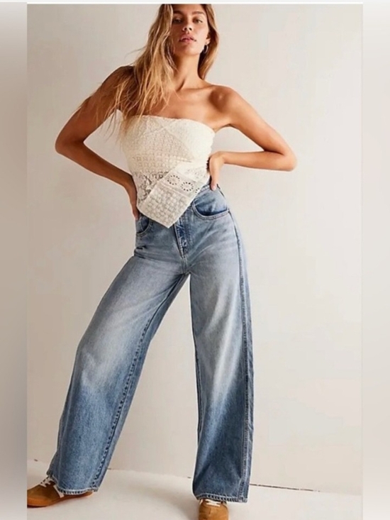Free People Denim - Free People WE THE FREE CRVY GIA Wide Leg JEANS